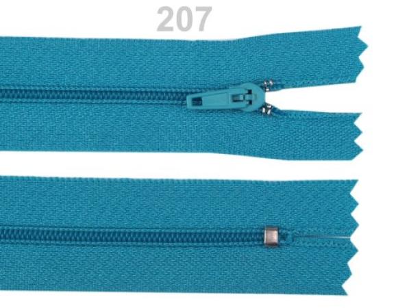 Reißverschluss Spirale 3 mm Länge 18 cm pinlock Türkisblau